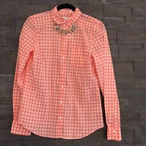 J. crew gingham dress shirt S NWT